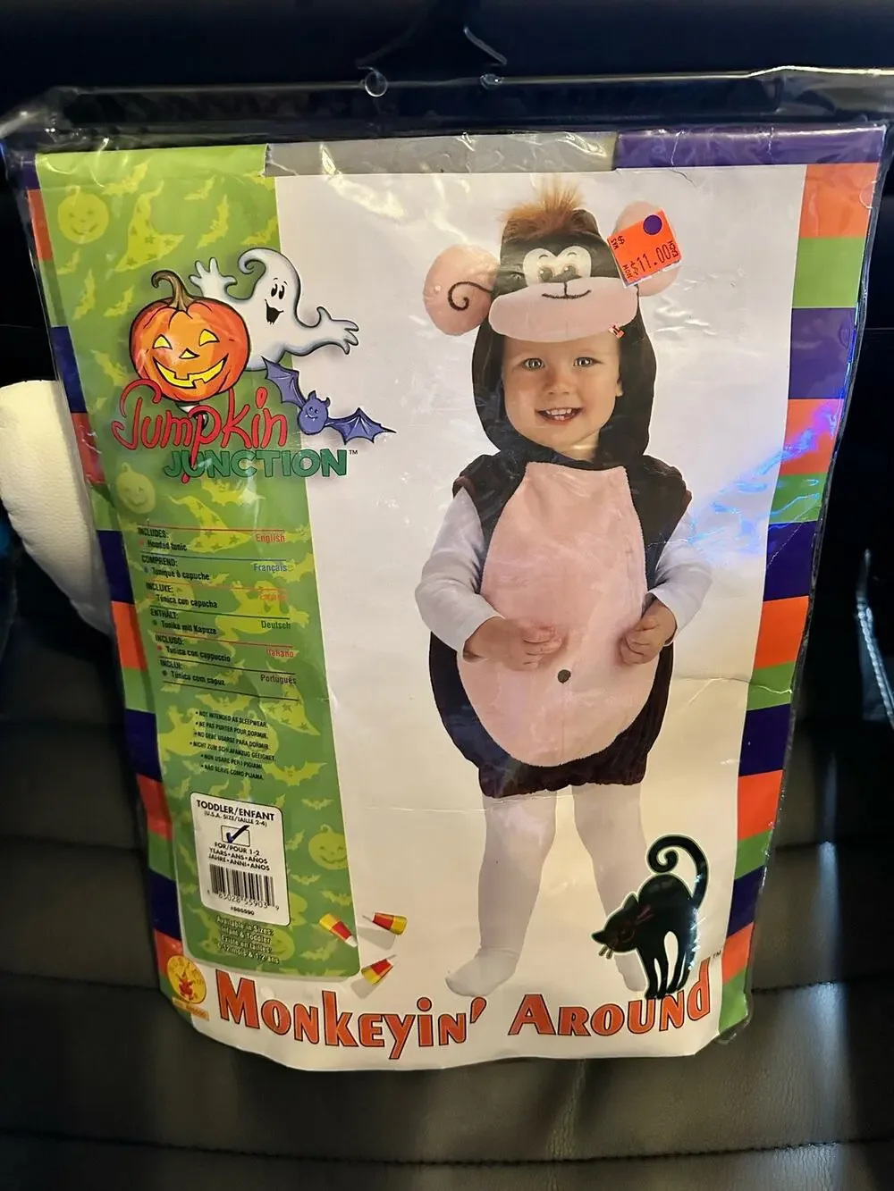 Pumpkin Junction Monkeyin’ around infant Halloween costume size 2-4 for 1-2yrs
